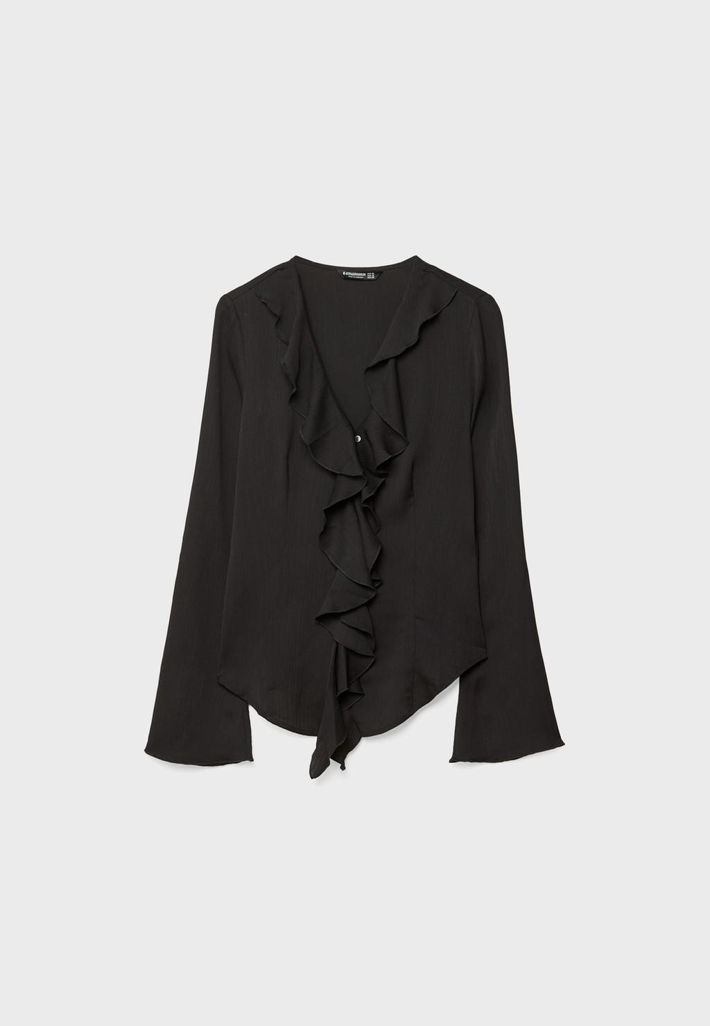 Blouse fluide à volants