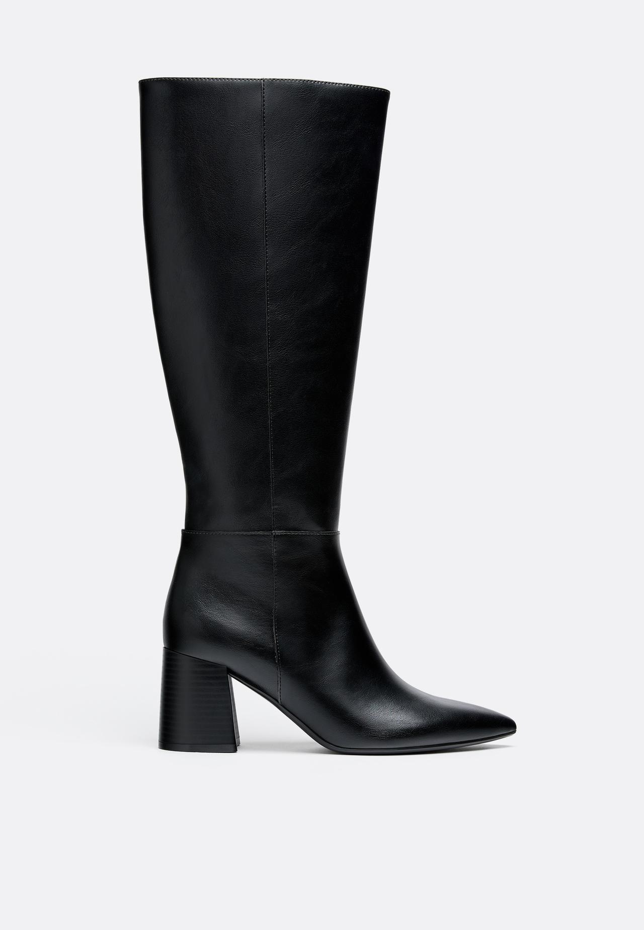 High heel boots — BLACK