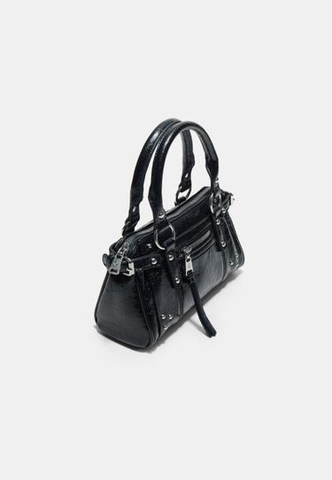 Studded pocket crossbody bag — Black 3
