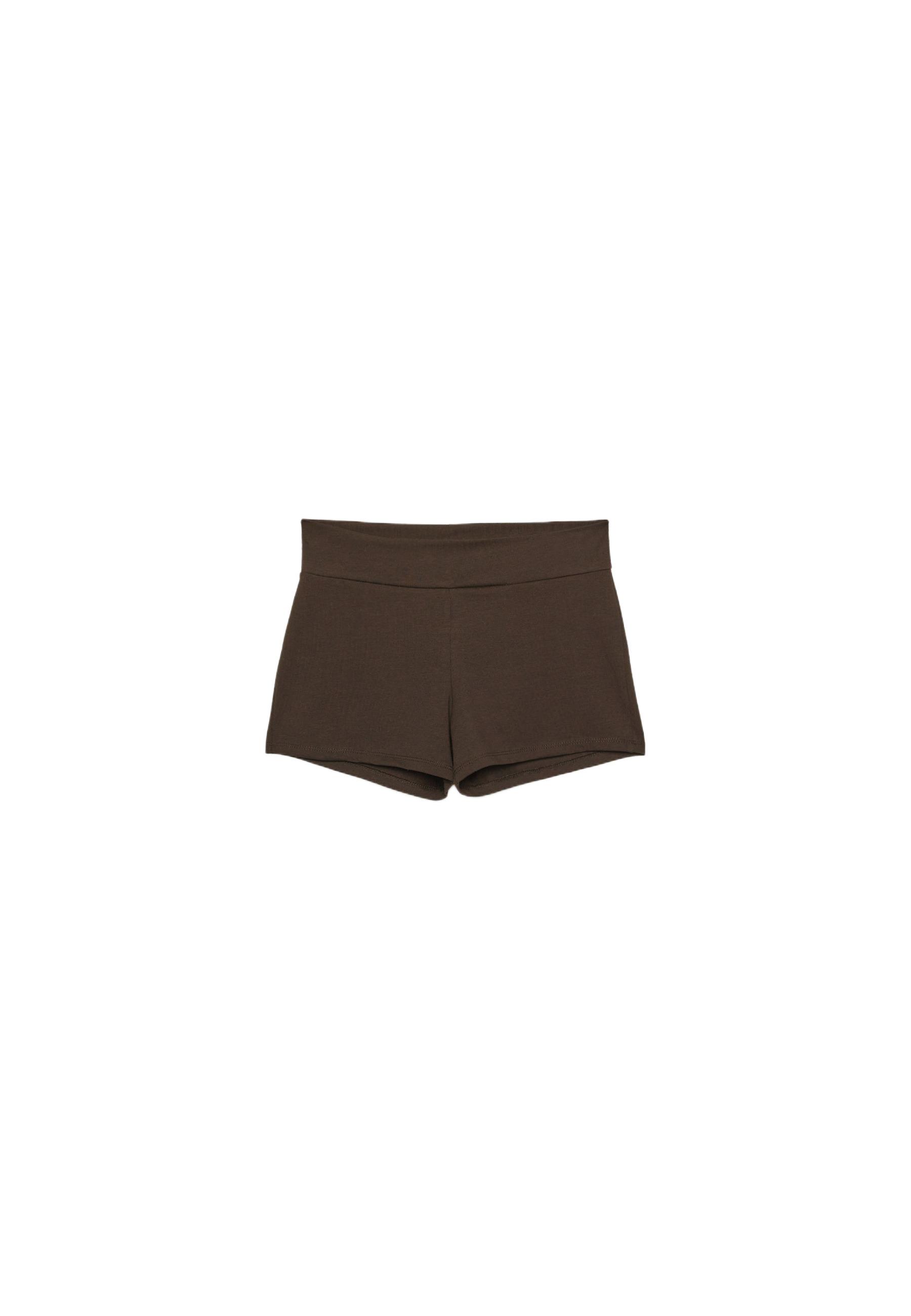 Mini shorts — Brown
