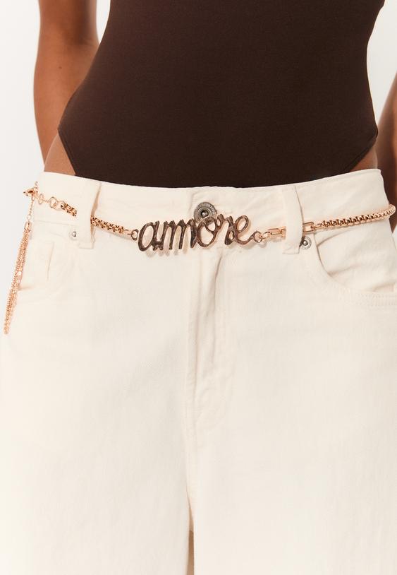 cinturon metalico amore