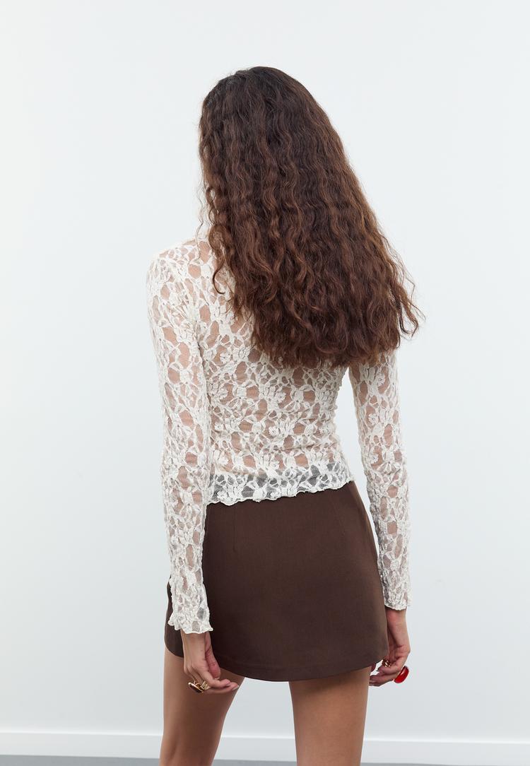 jupe culotte avec fente laterale
