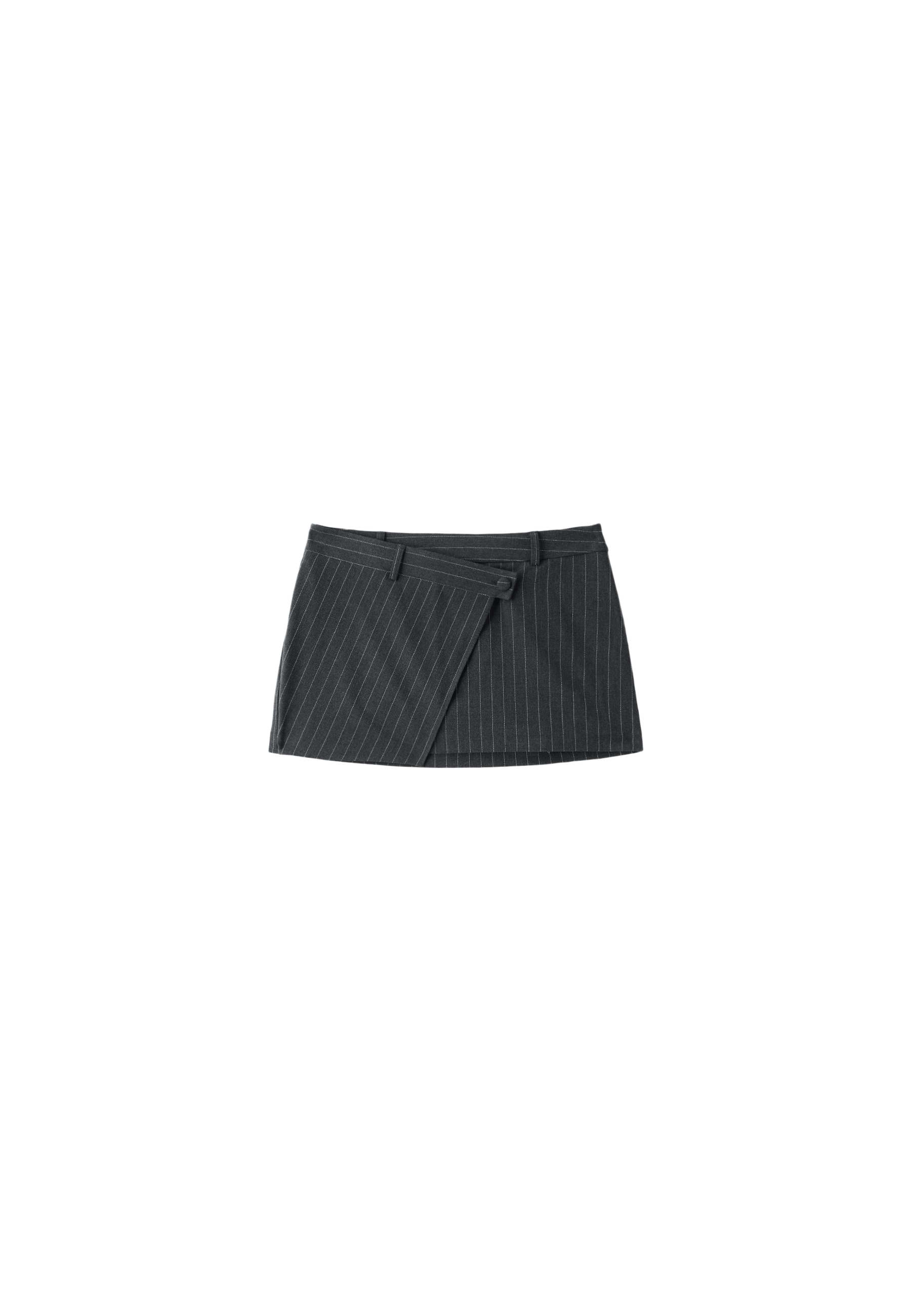 Crossover mini skort — Dark grey