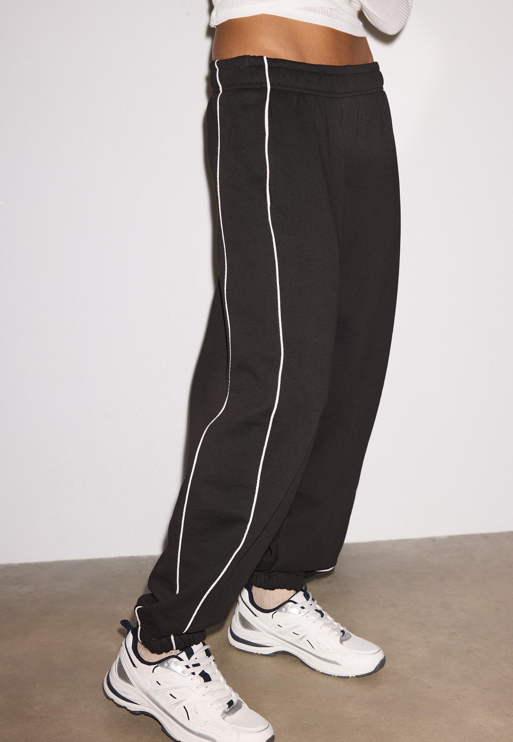 Şeritli jogger pantolon - Görsel 2