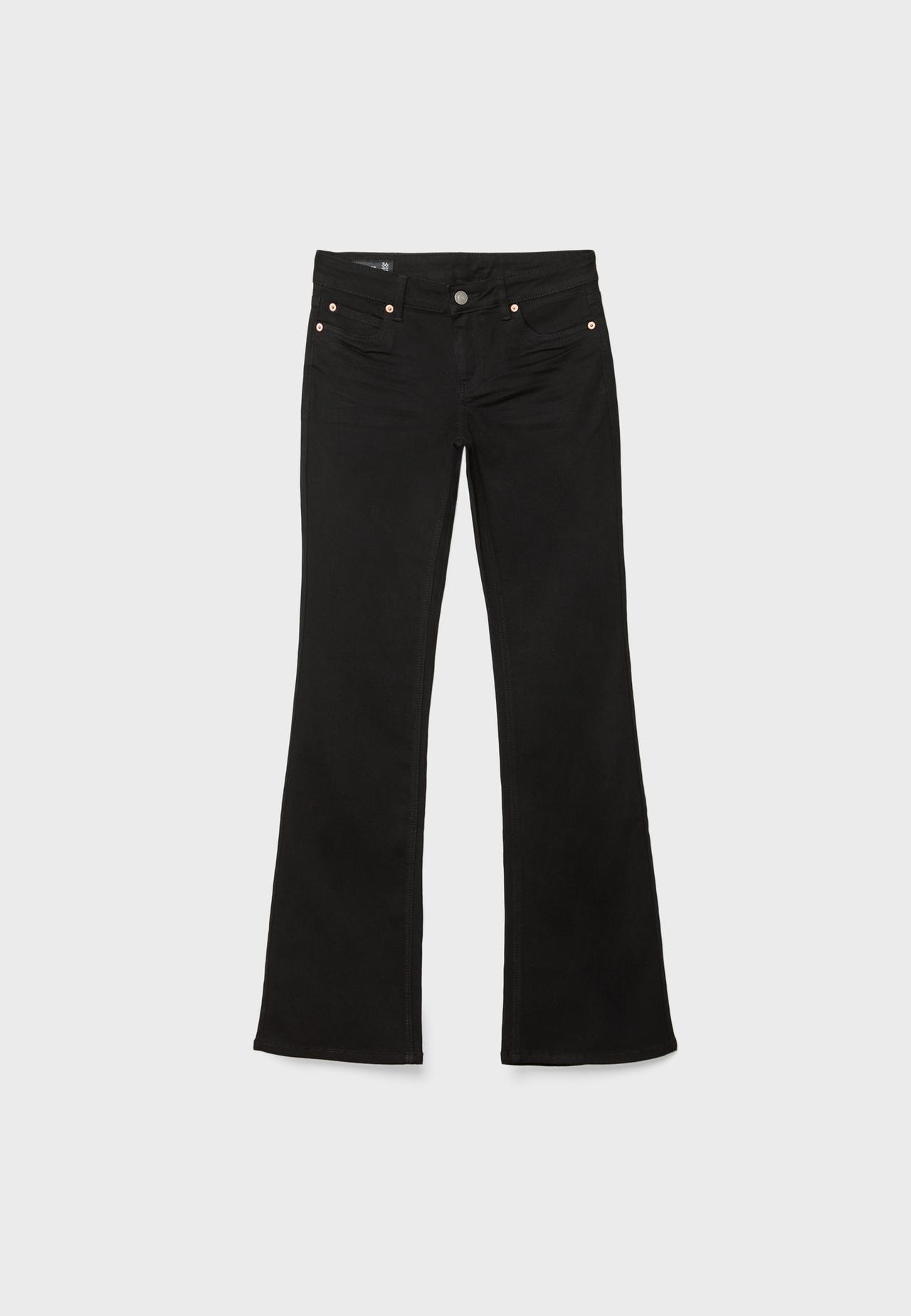 D67 slim fit bootcut jeans — Black