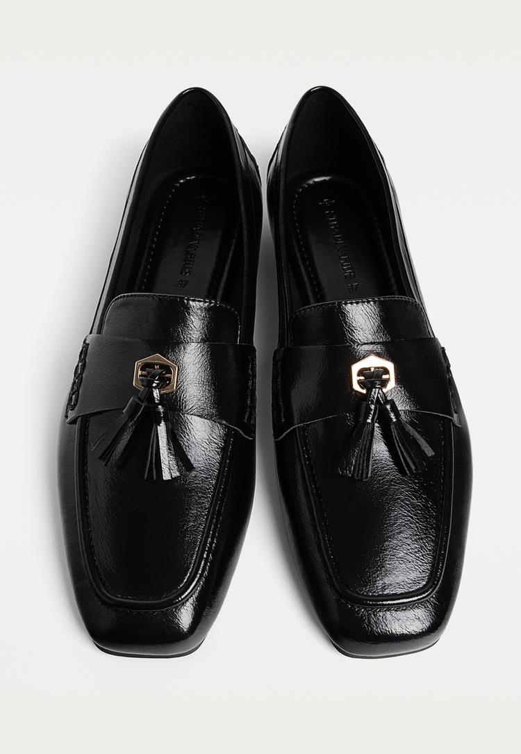 mocasines borlas