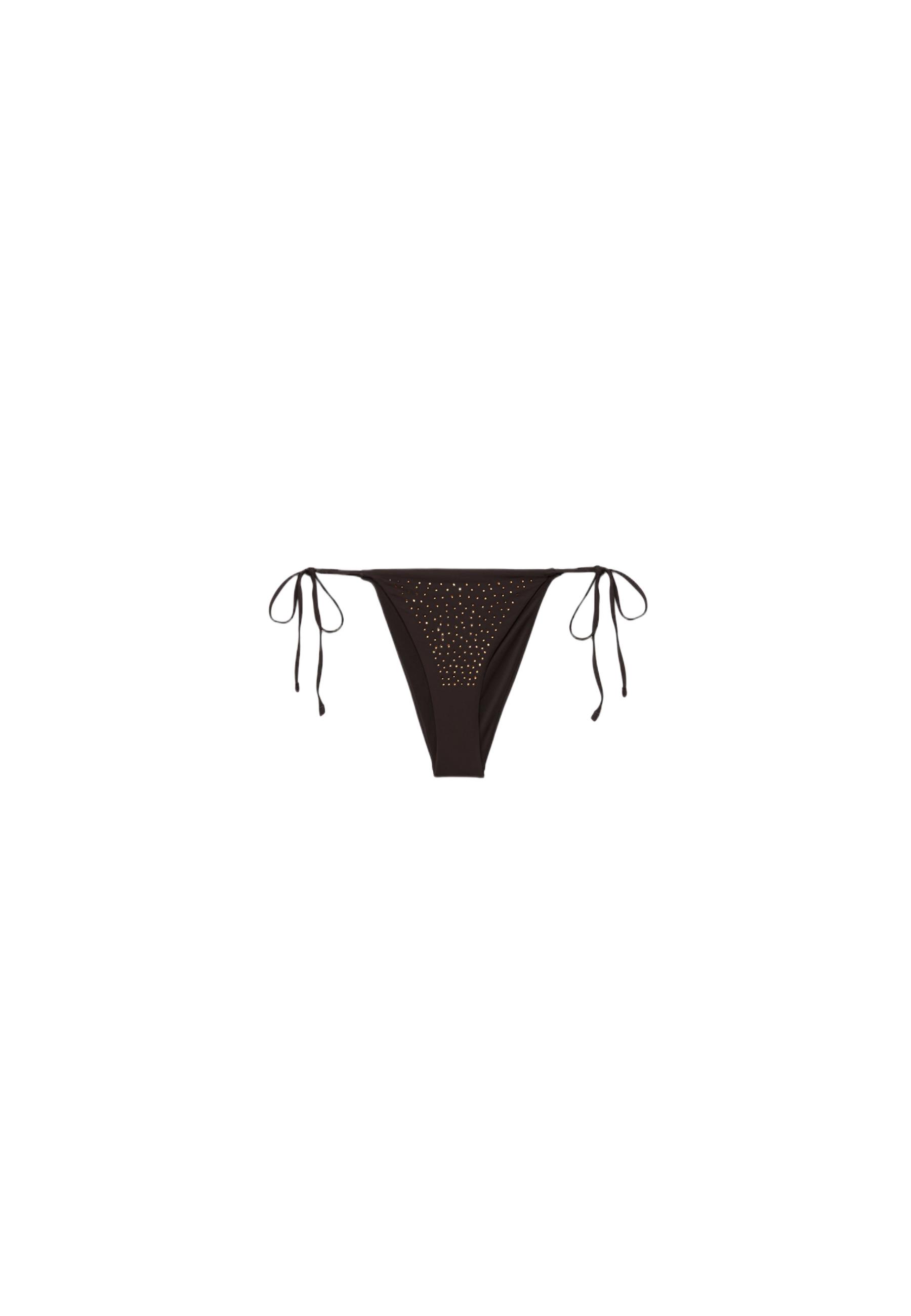 Shimmery Brazilian bikini bottoms — Brown