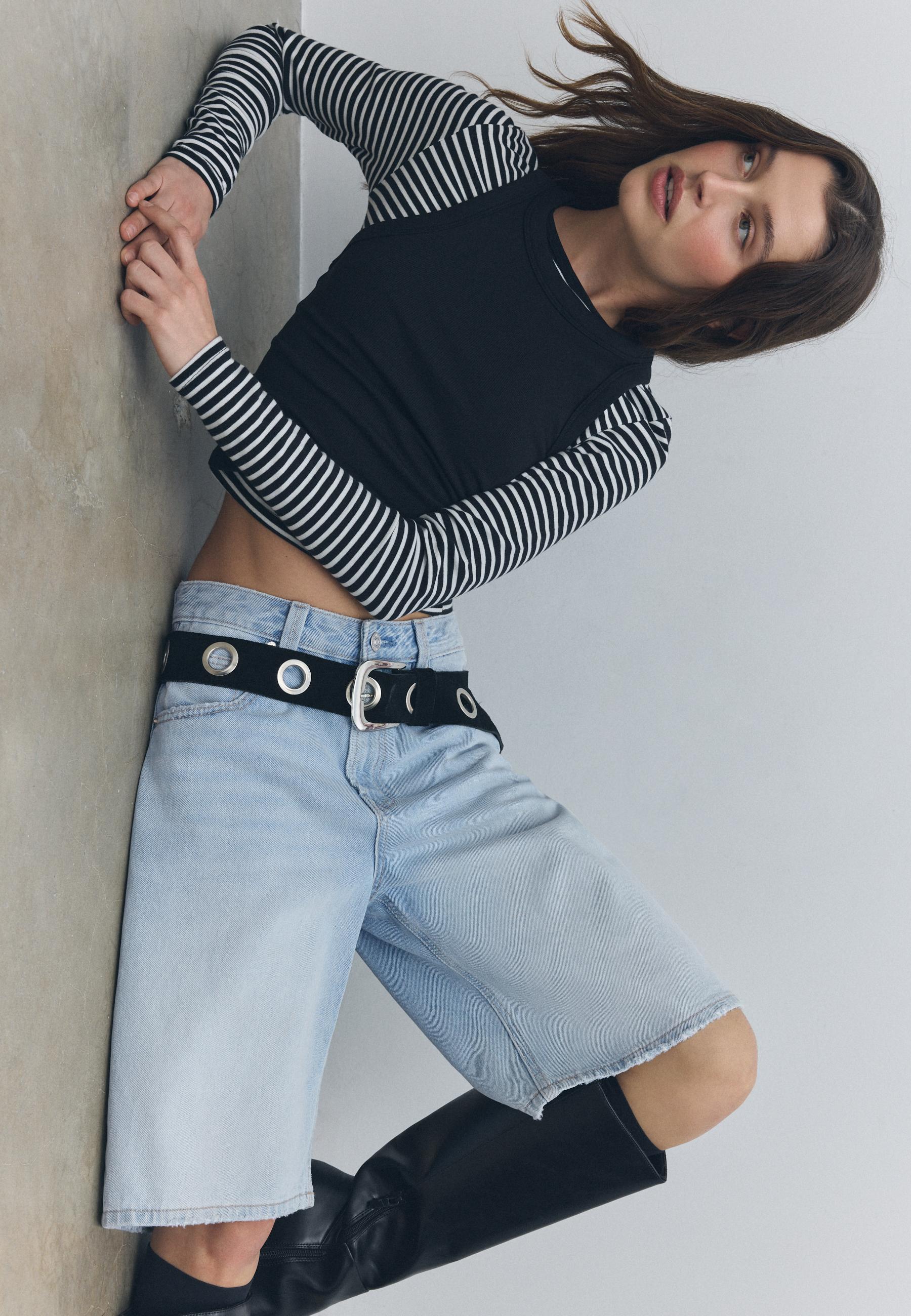 D95 Jort bermuda denim