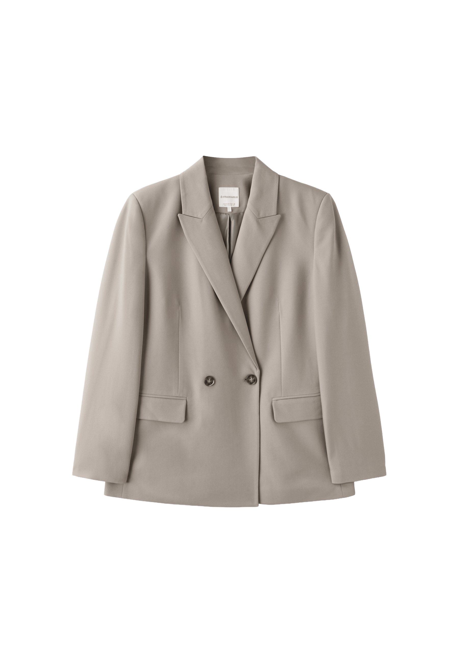 Stradivarius Düğmeli düz blazer ceket görsel 7