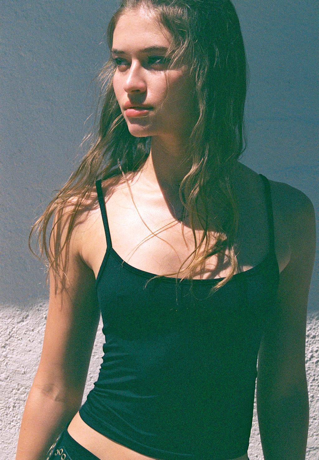 Strappy polyamide top