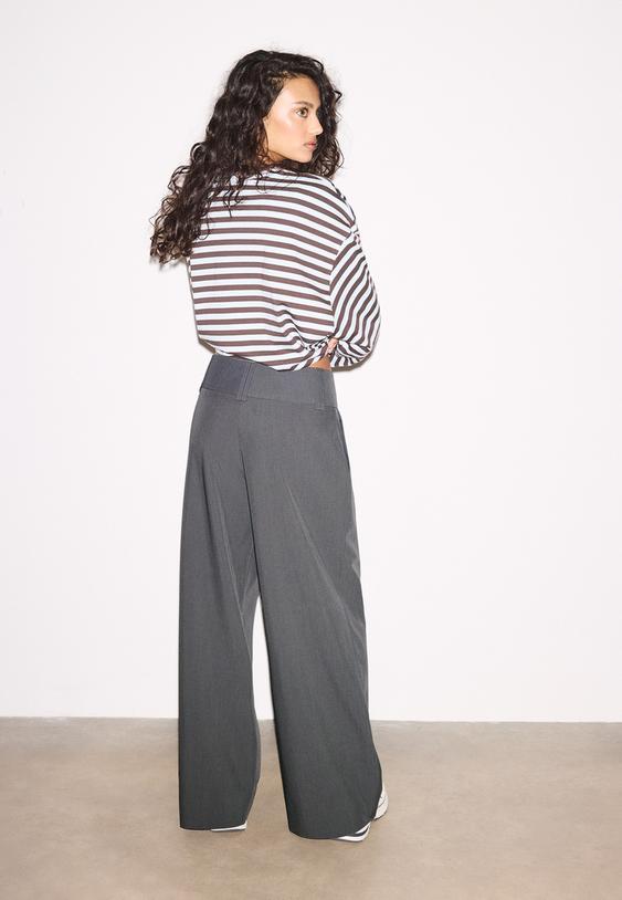 pantaloni eleganti con fascia in vita