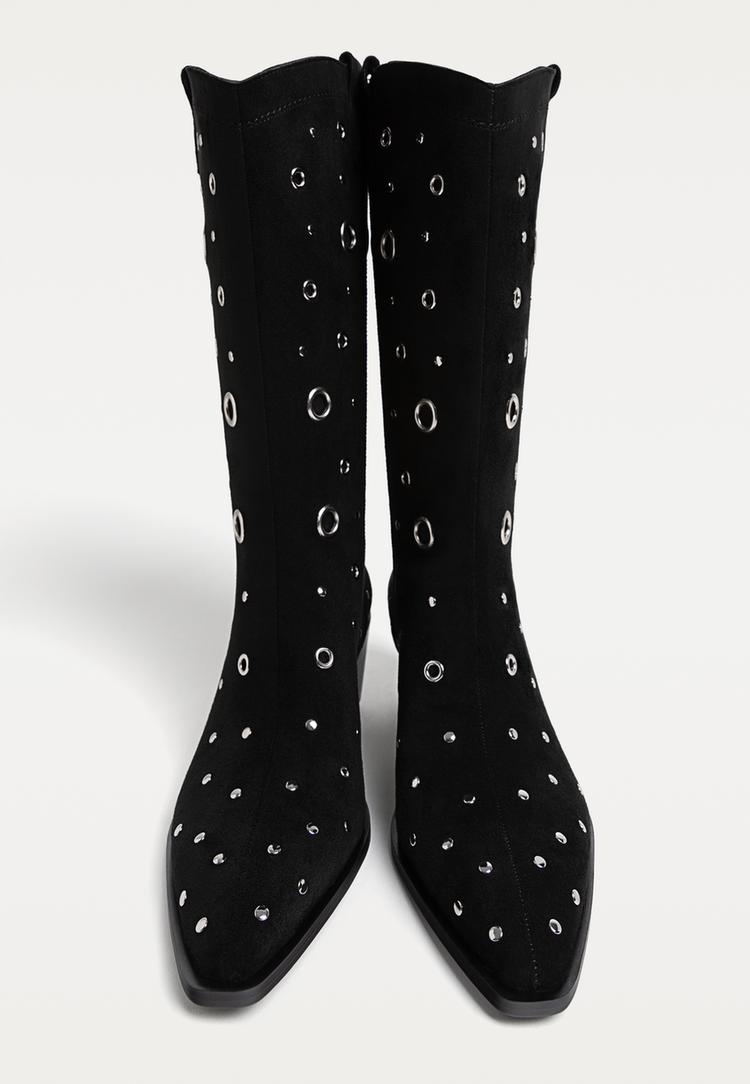 botas tacon arandelas