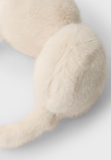 Faux fur earmuffs — Ecru 5