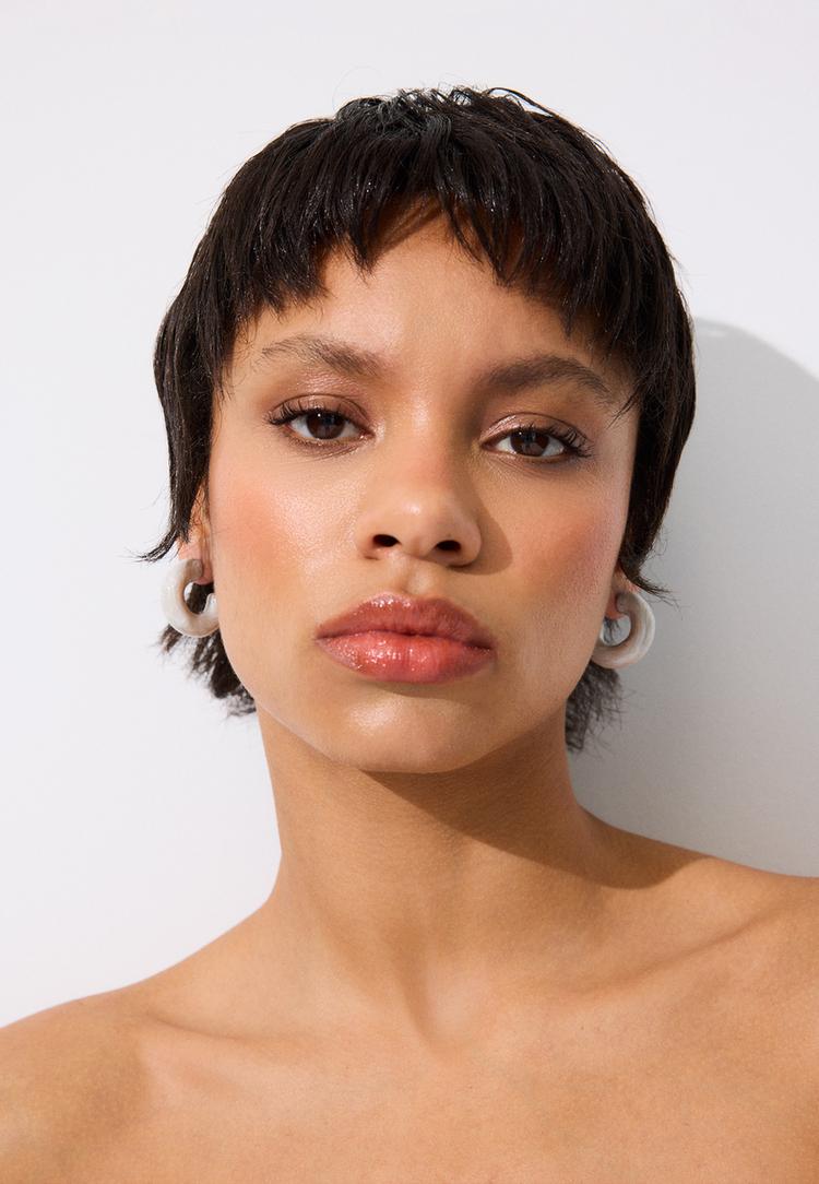 Stradivarius Σετ 2 Σκουλαρίκια Και Earcuffs Χρυσαφί Os φωτογραφία