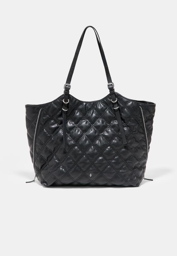 bolso shopper acolchado efecto piel