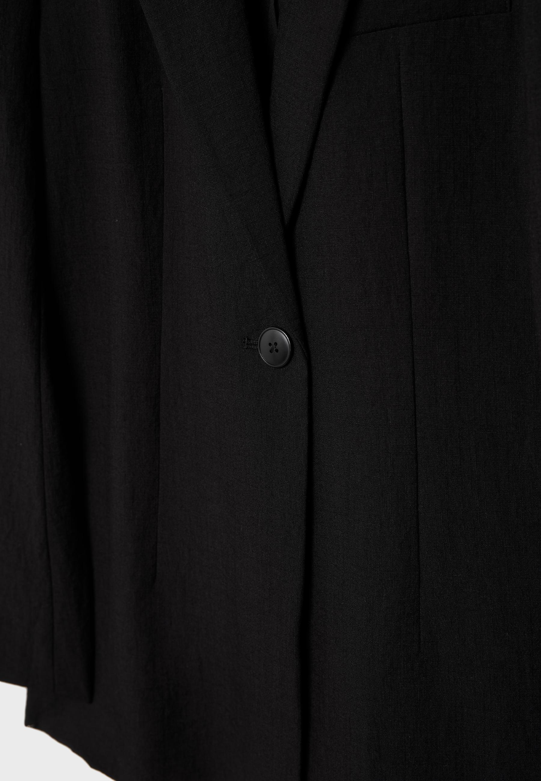 Fitted rustic blazer — Black
