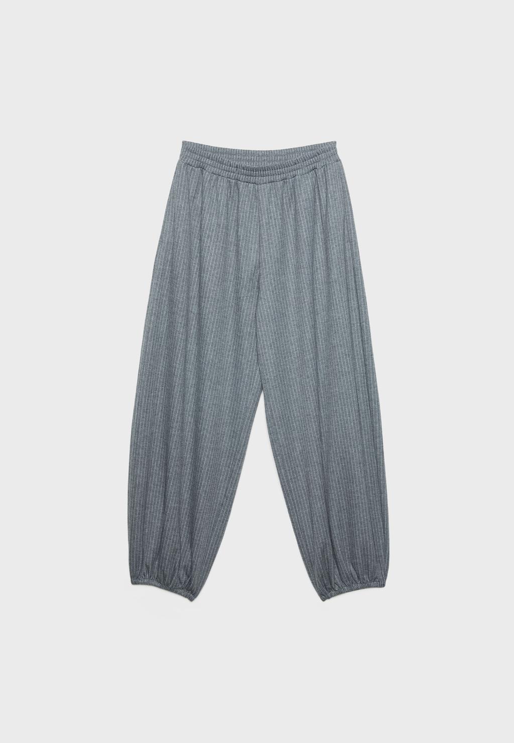 Striped balloon joggers