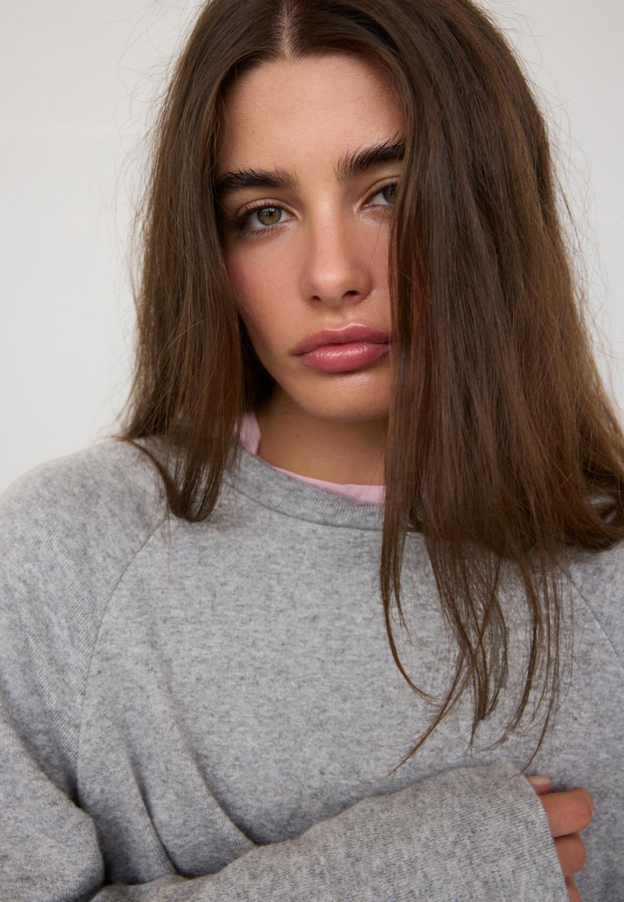 Raglan sleeve jumper — Dark grey