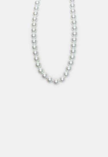 Faux pearl necklace — Gold 1