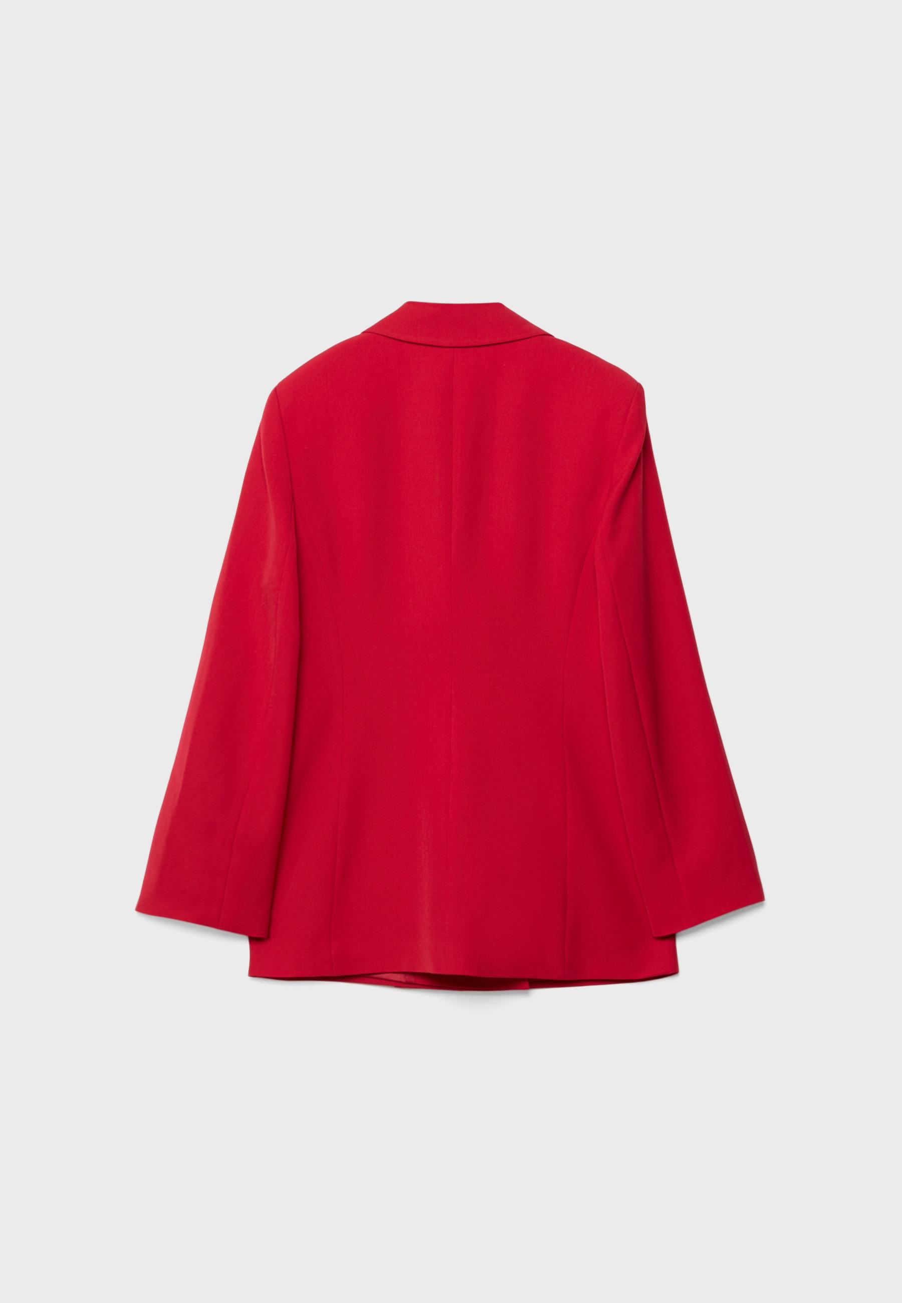Fitted blazer — Red