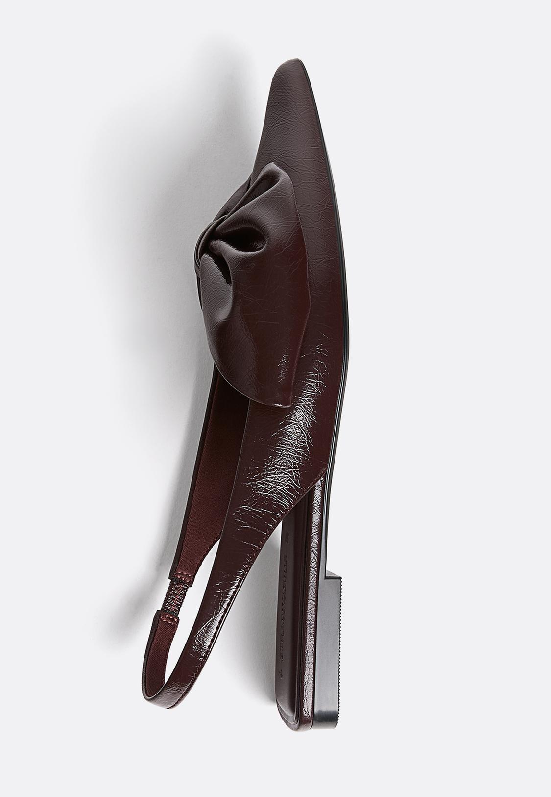 Scarpe Aperte Dietro Scarpe A Punta Con Il Tacco Scarpe Basse