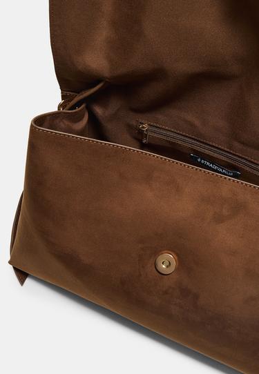 Maxi shoulder bag with belt detail — Brown 5