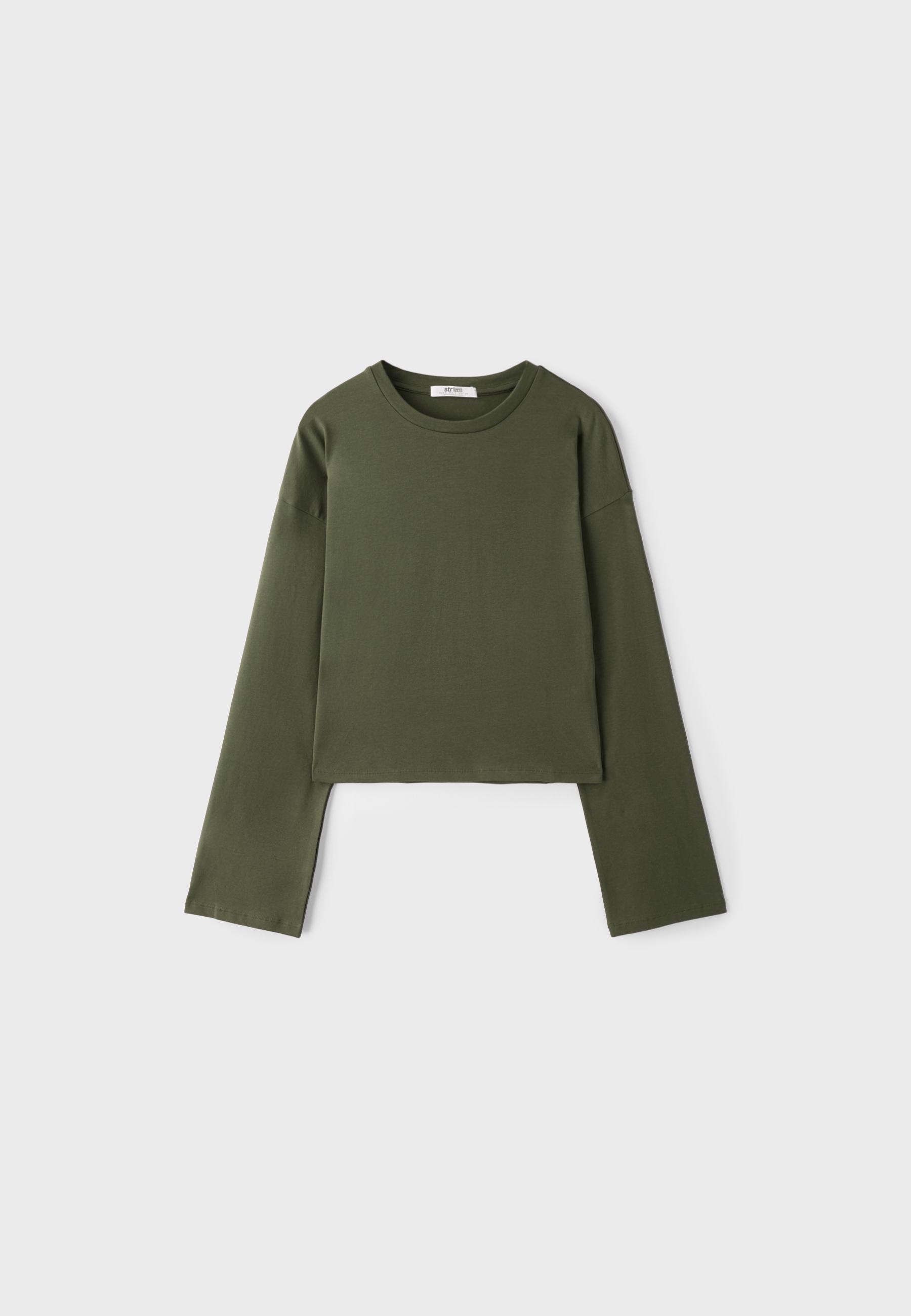 Kimono sleeve T-shirt — Khaki