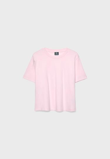 Basic regular fit kalın tişört - Görsel 18