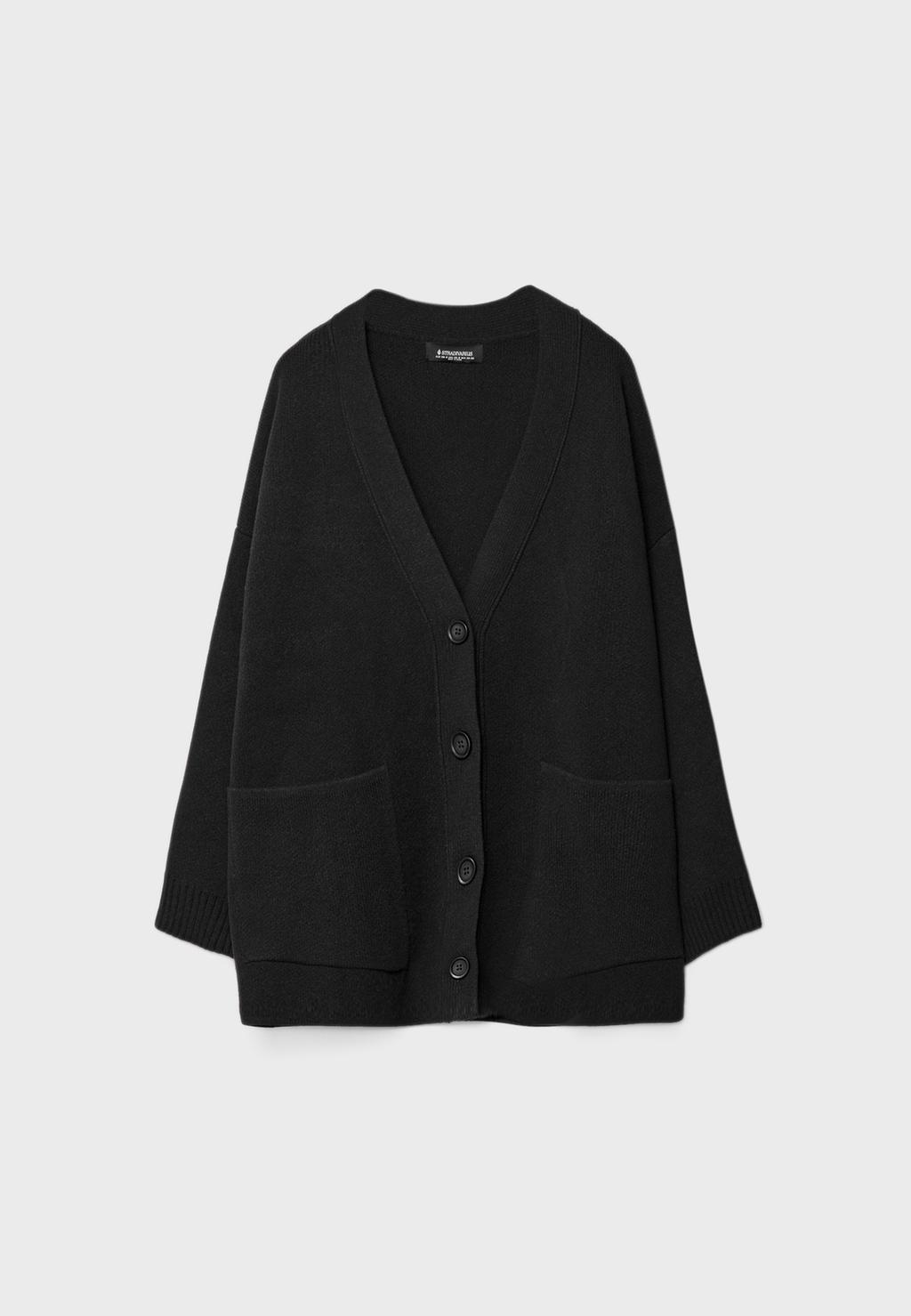 Chaqueta regular punto botones