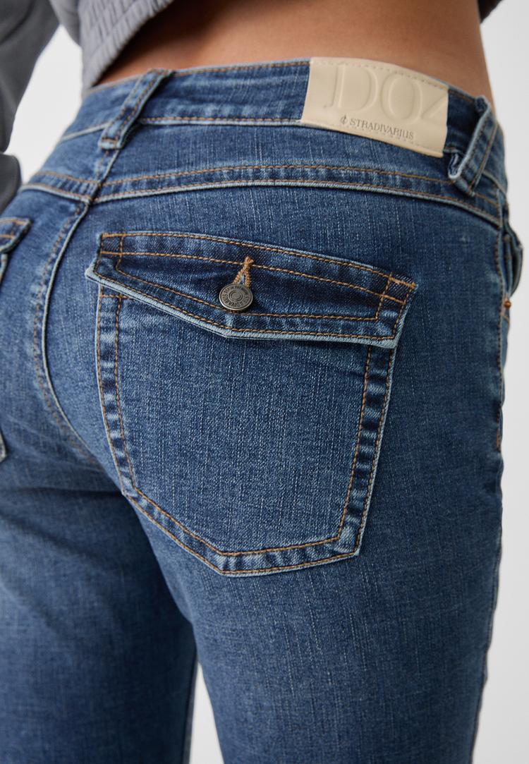 d04 jeans flare low waist