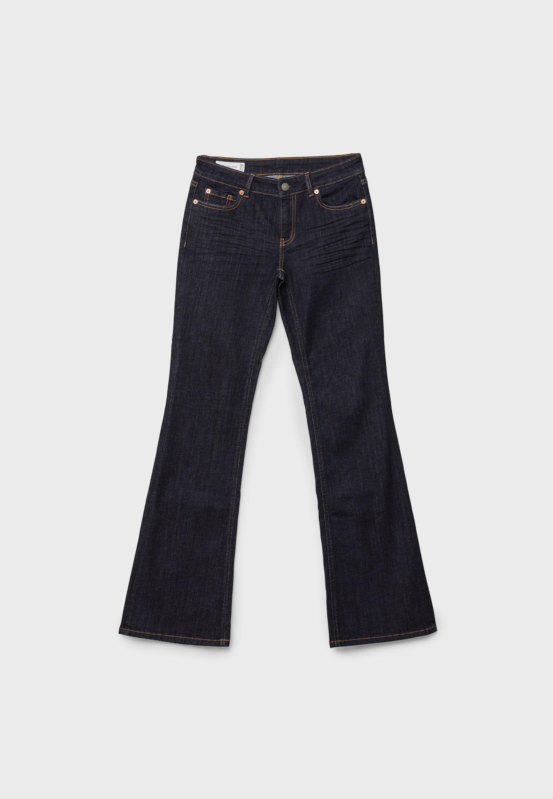 D67 slim bootcut jeans — RINSE BLUE DENIM
