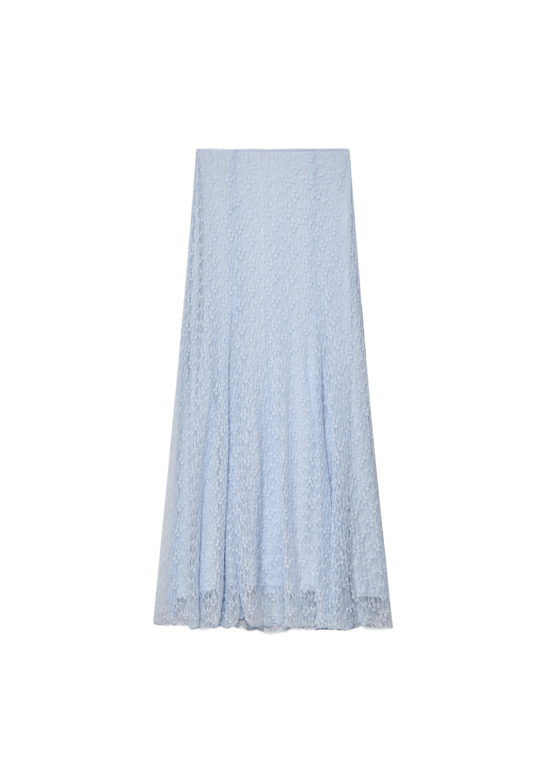 Lace midi skirt — Royal blue