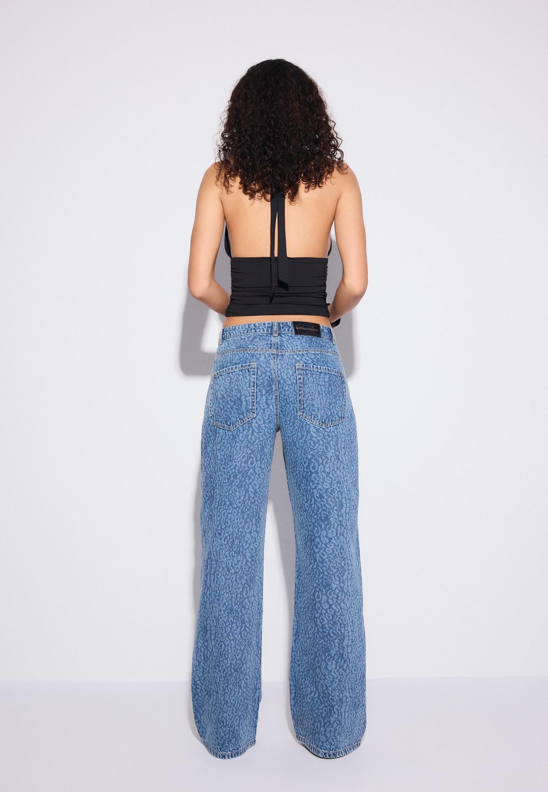 BADWAY leopard straight denim pants BADWAY | 5/6(Tue) 21:00〜 NEW 