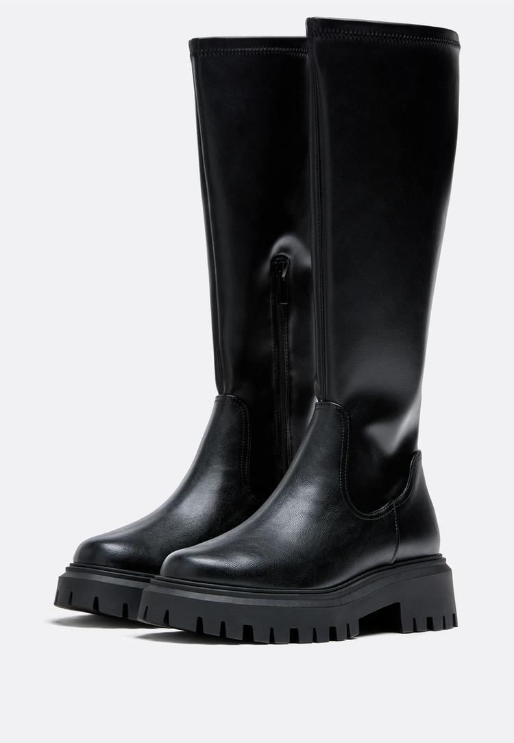 flat knee high boots