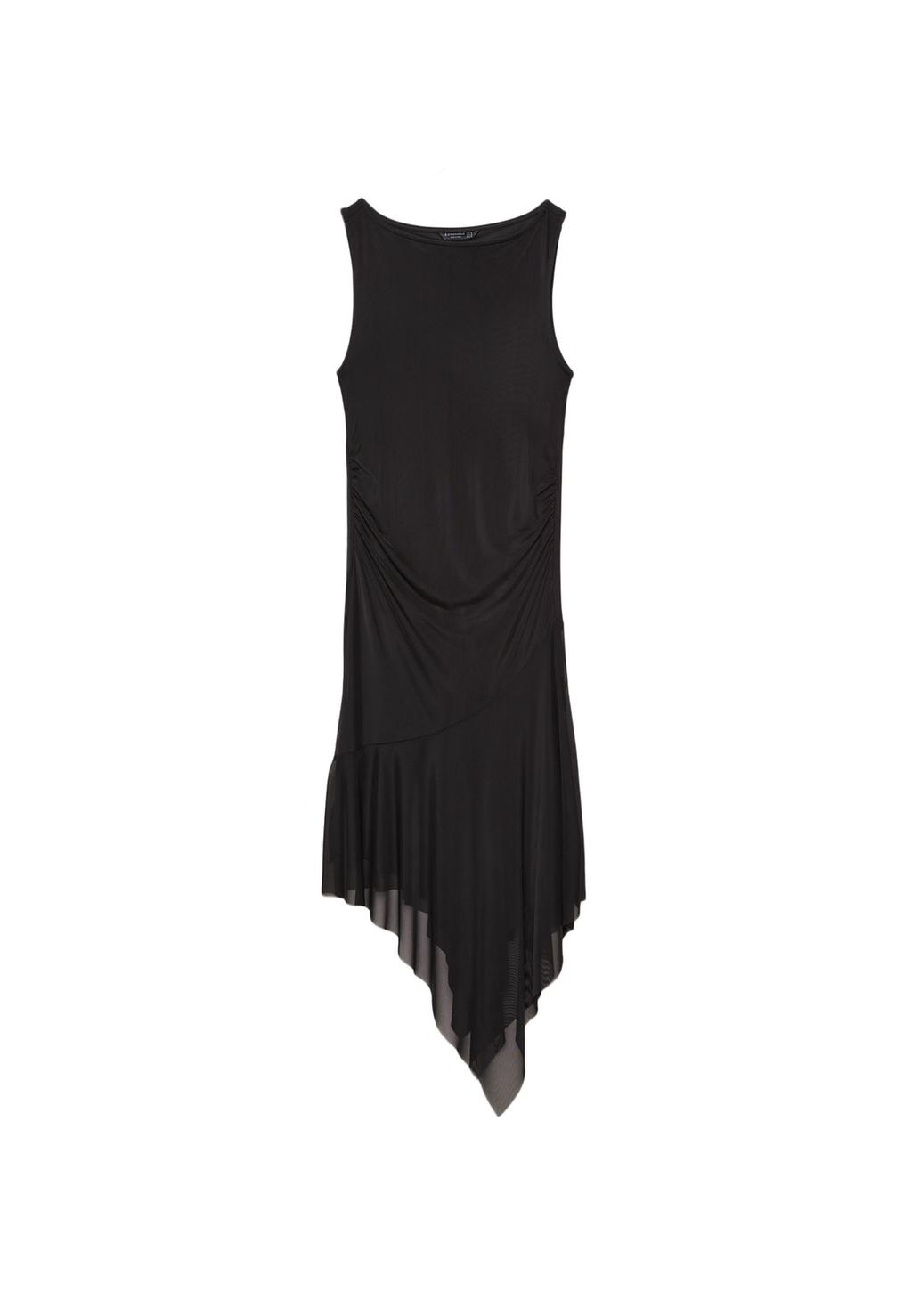 Robe en tulle à jupe asymétrique