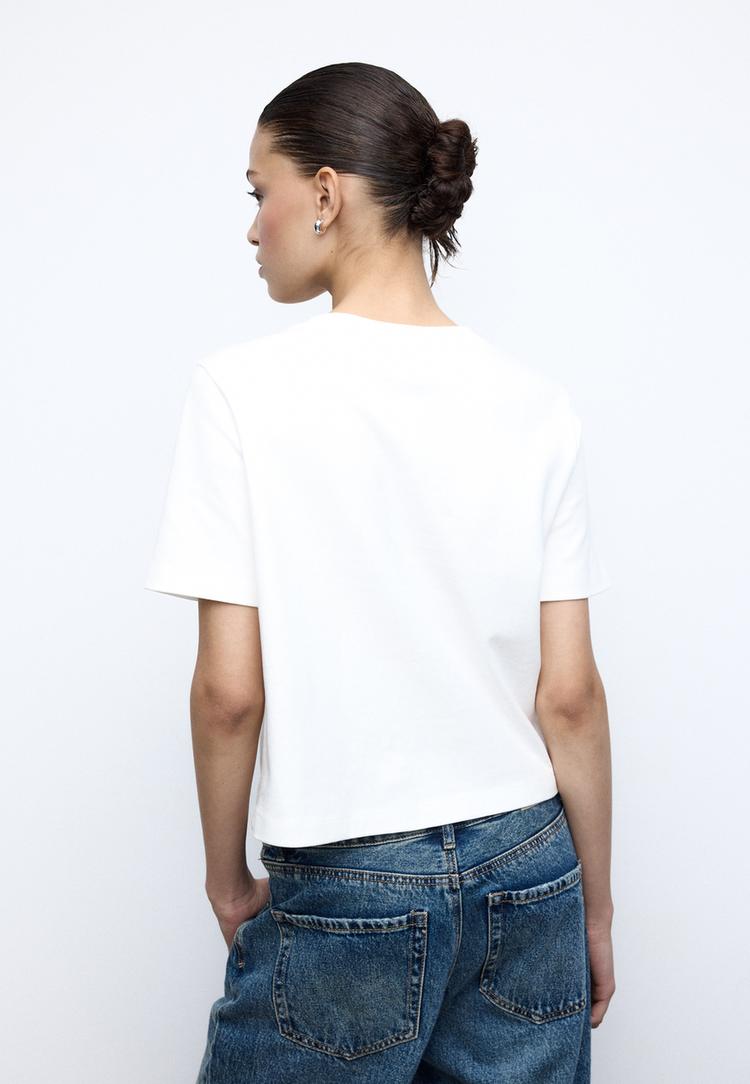 basic regular fit kalın tisort