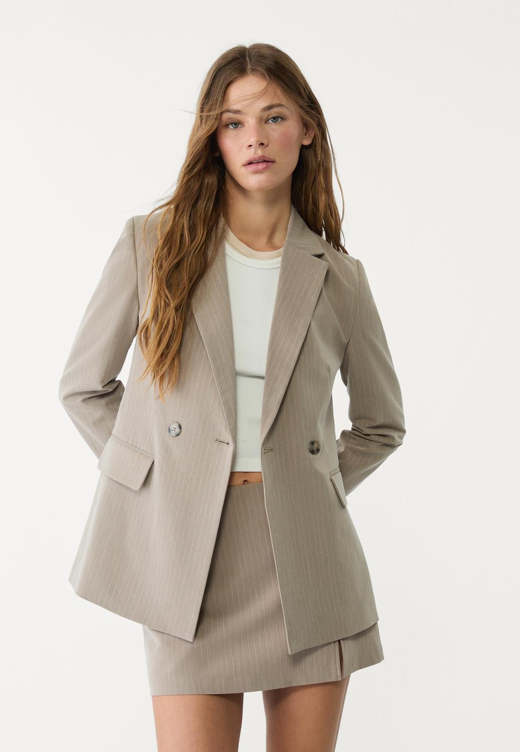 Slim fit double-breasted blazer