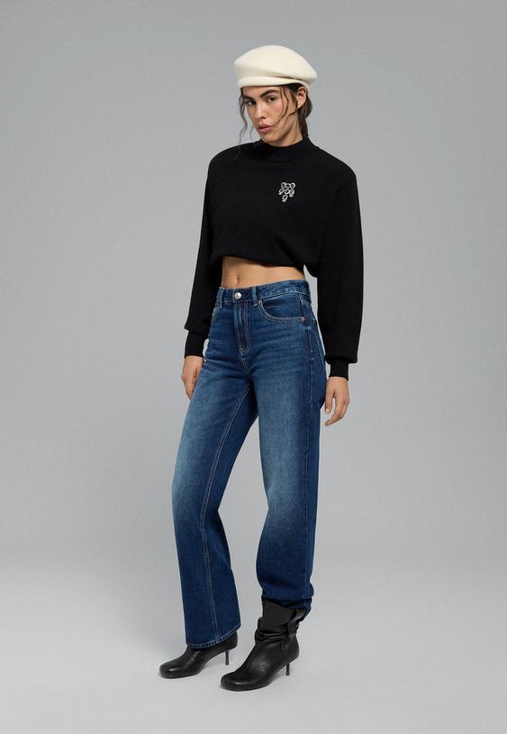 d92 jeans straight wide con strappi l04891746