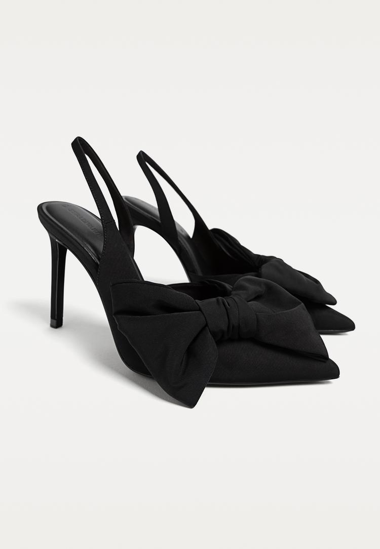 zapatos de tacon lazo