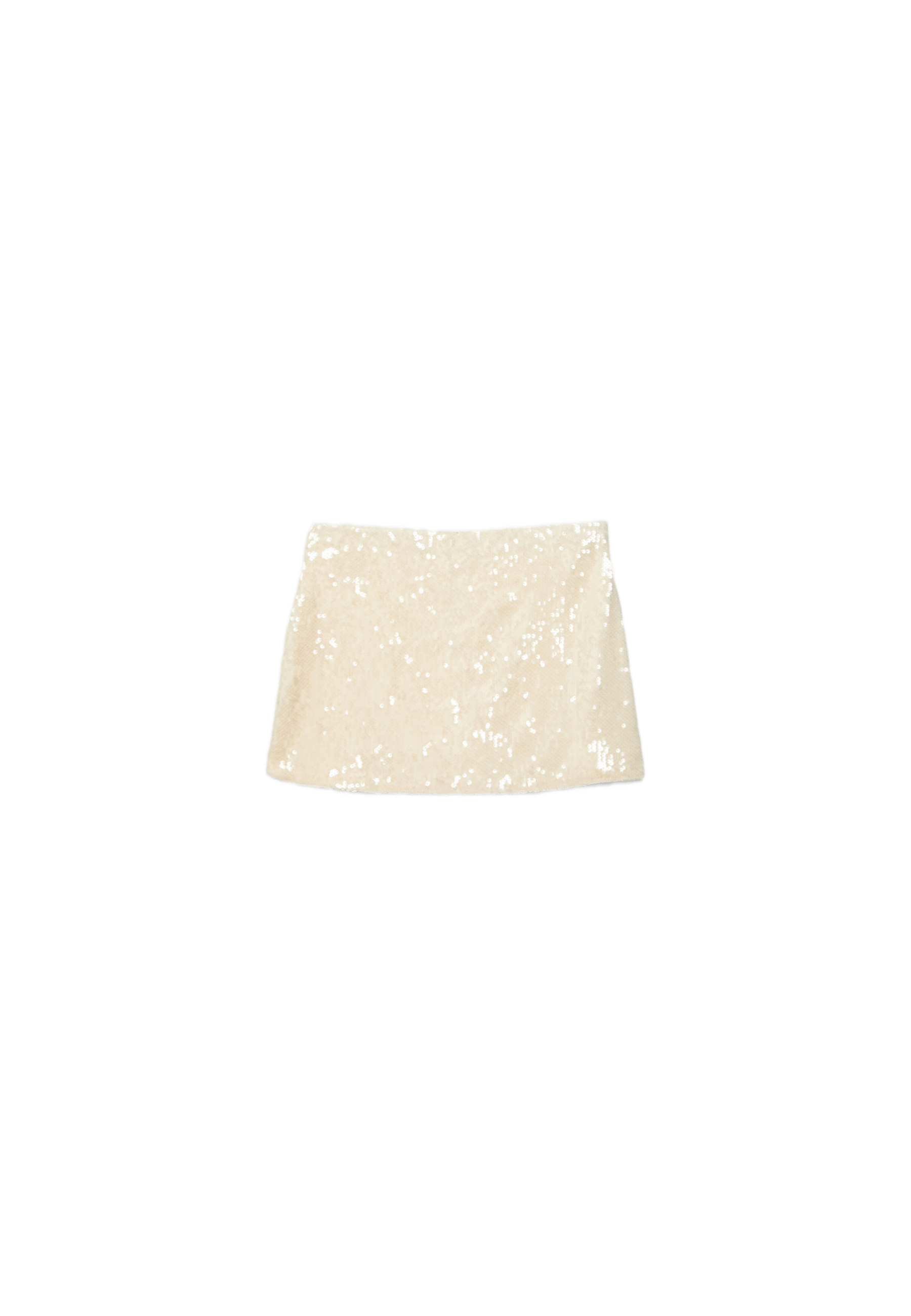 Sequin mini skirt — Vanilla