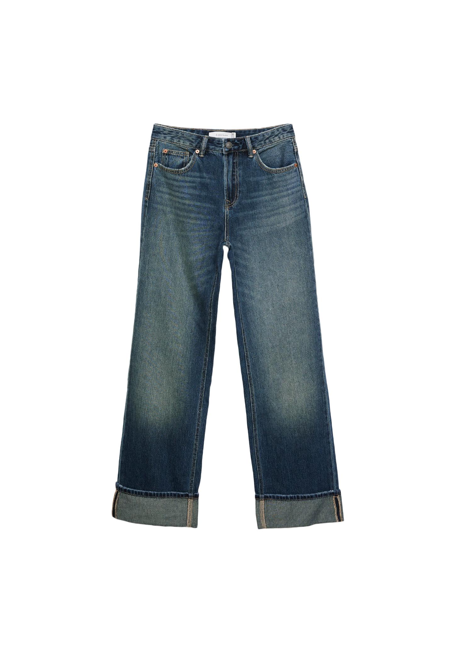 D92 straight fit geniş paça jean - Görsel 10