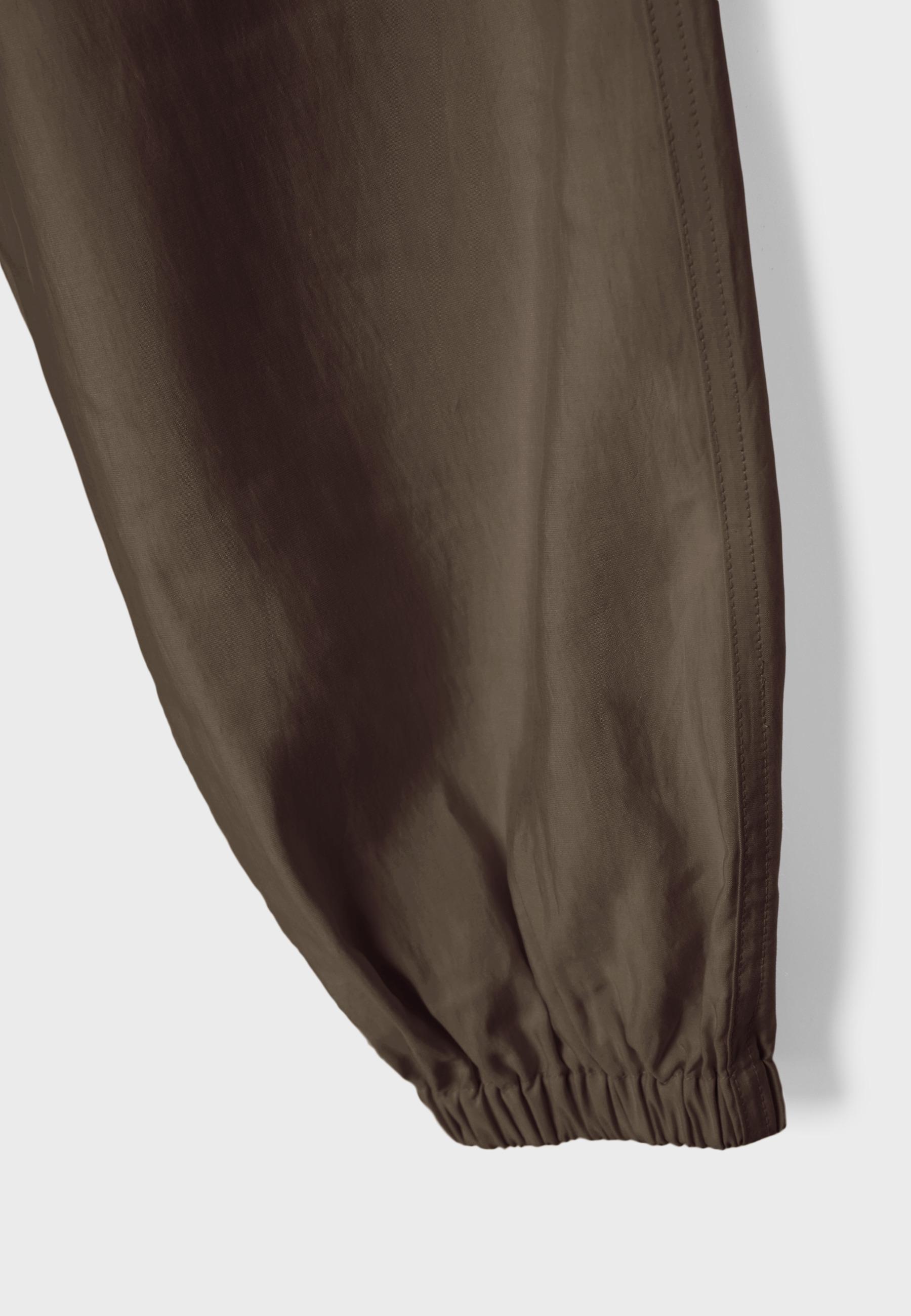 Lyocell sarouel trousers — Brown