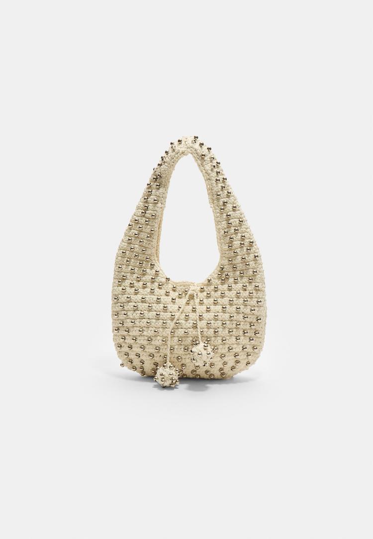 bolso hombro bolitas