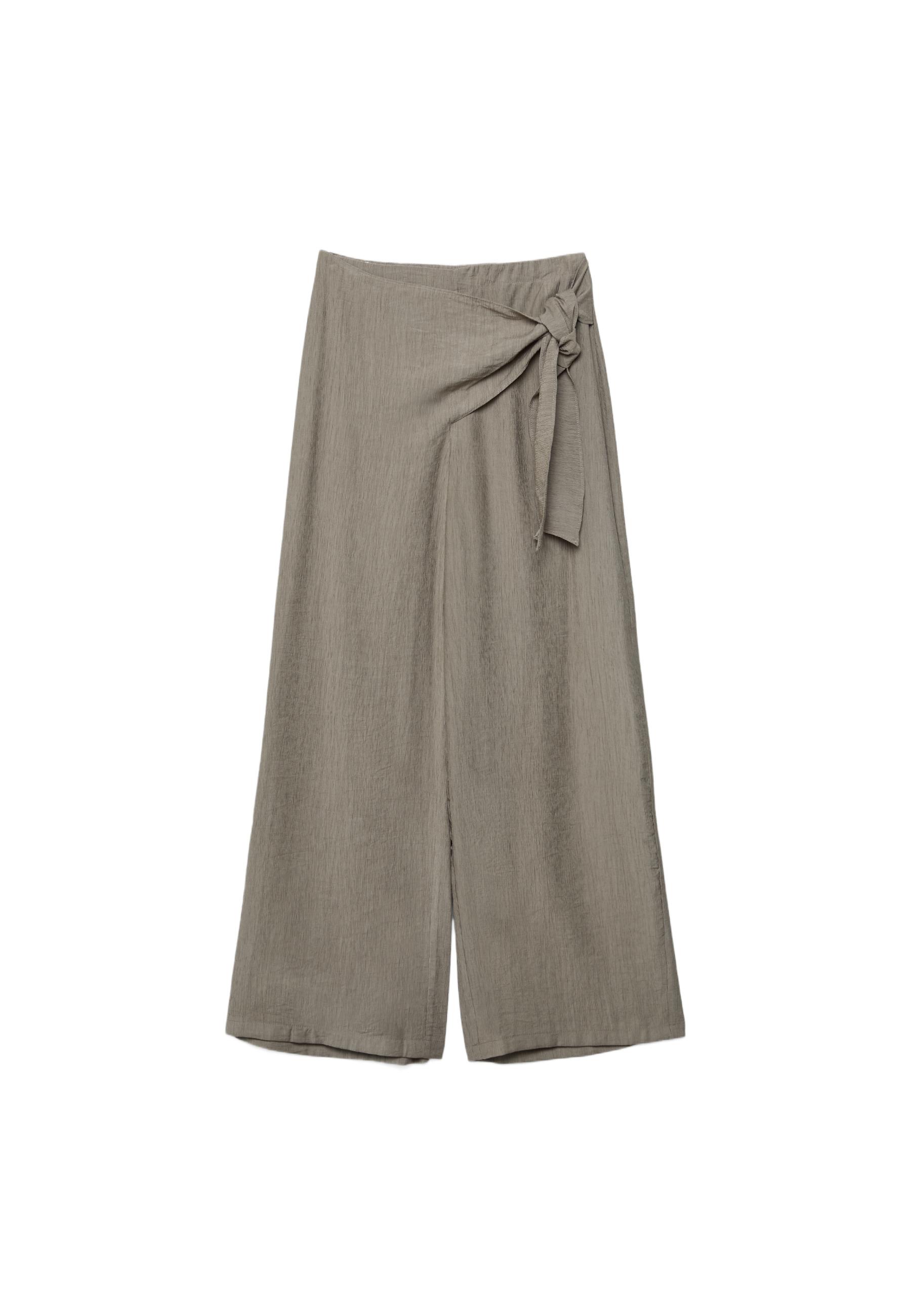 Flowing sarong trousers — Khaki