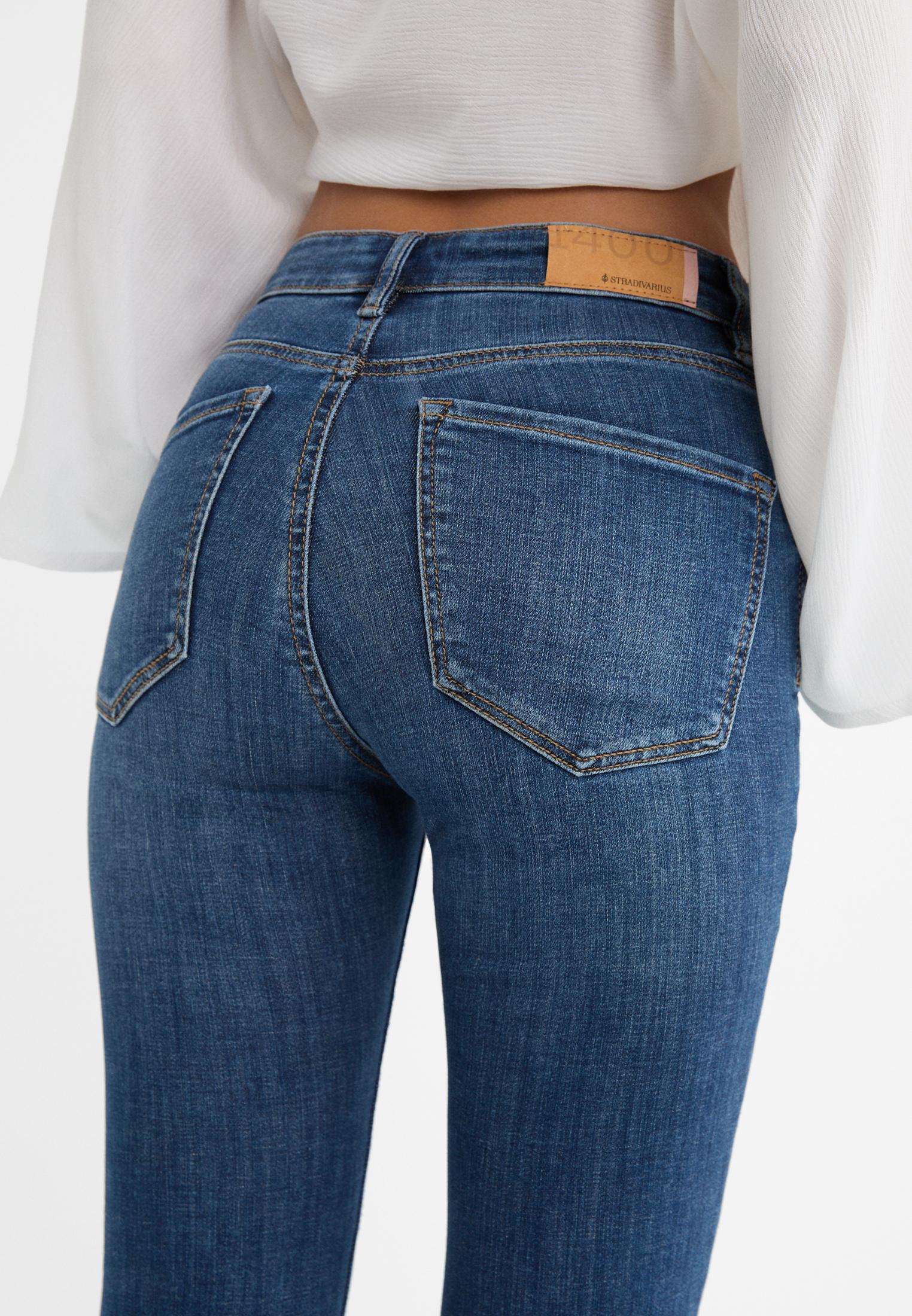 D07 High-waist skinny jeans — OVERDYED BLUE DENIM
