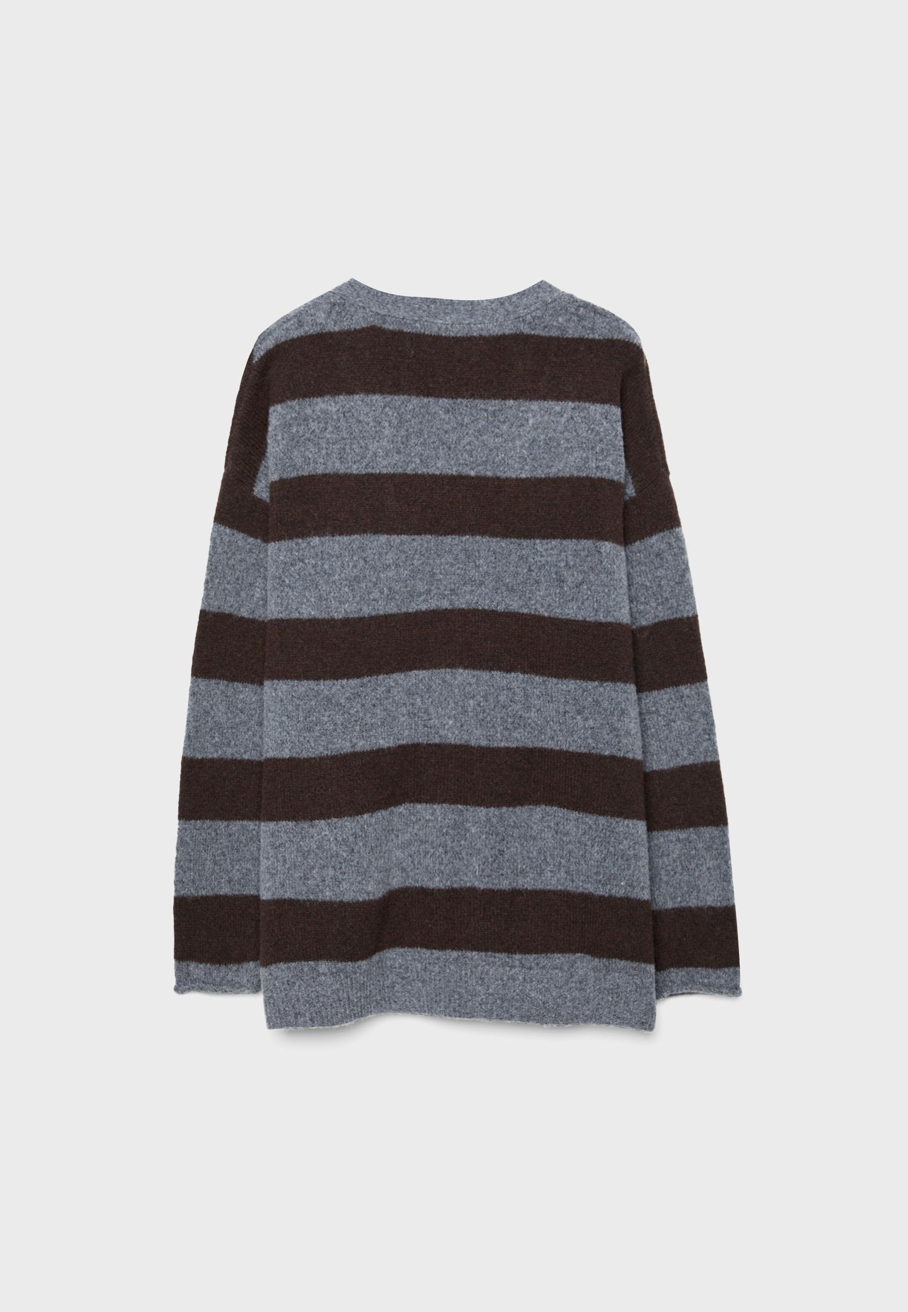 Oversize knit cardigan — Dark grey