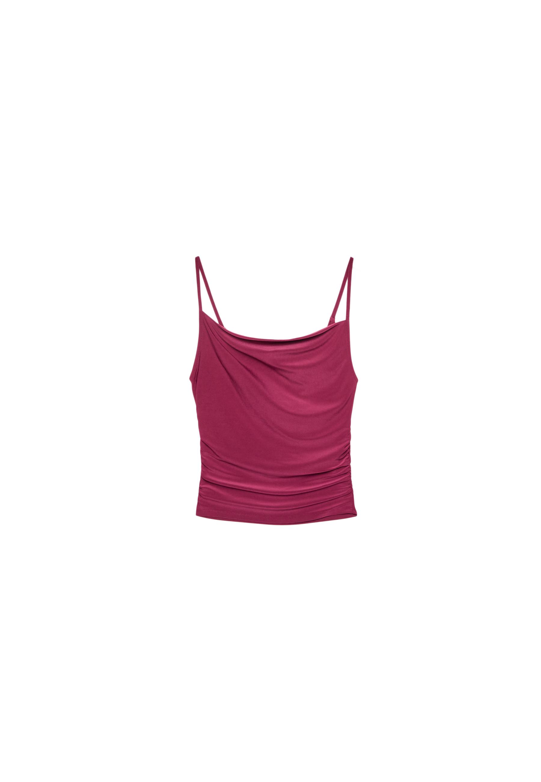 Draped strappy top - Women's fashion | Stradivarius United