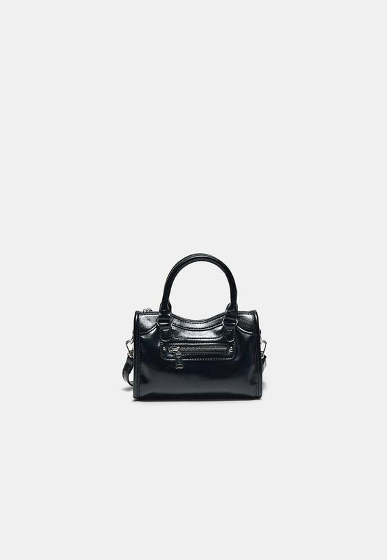 bolso bandolera mini con bolsillo