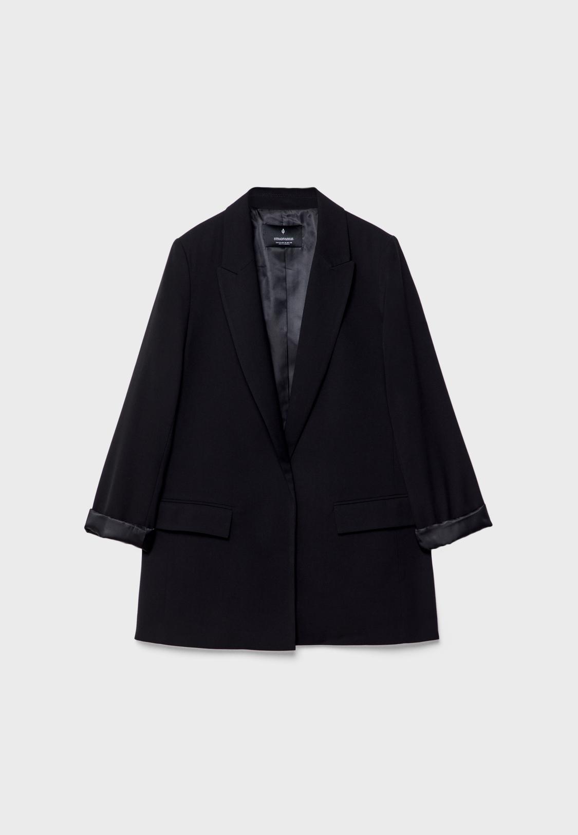 Veste Blazer Femme Veste Fluide Noire Veste Ouverte Fluide Mode