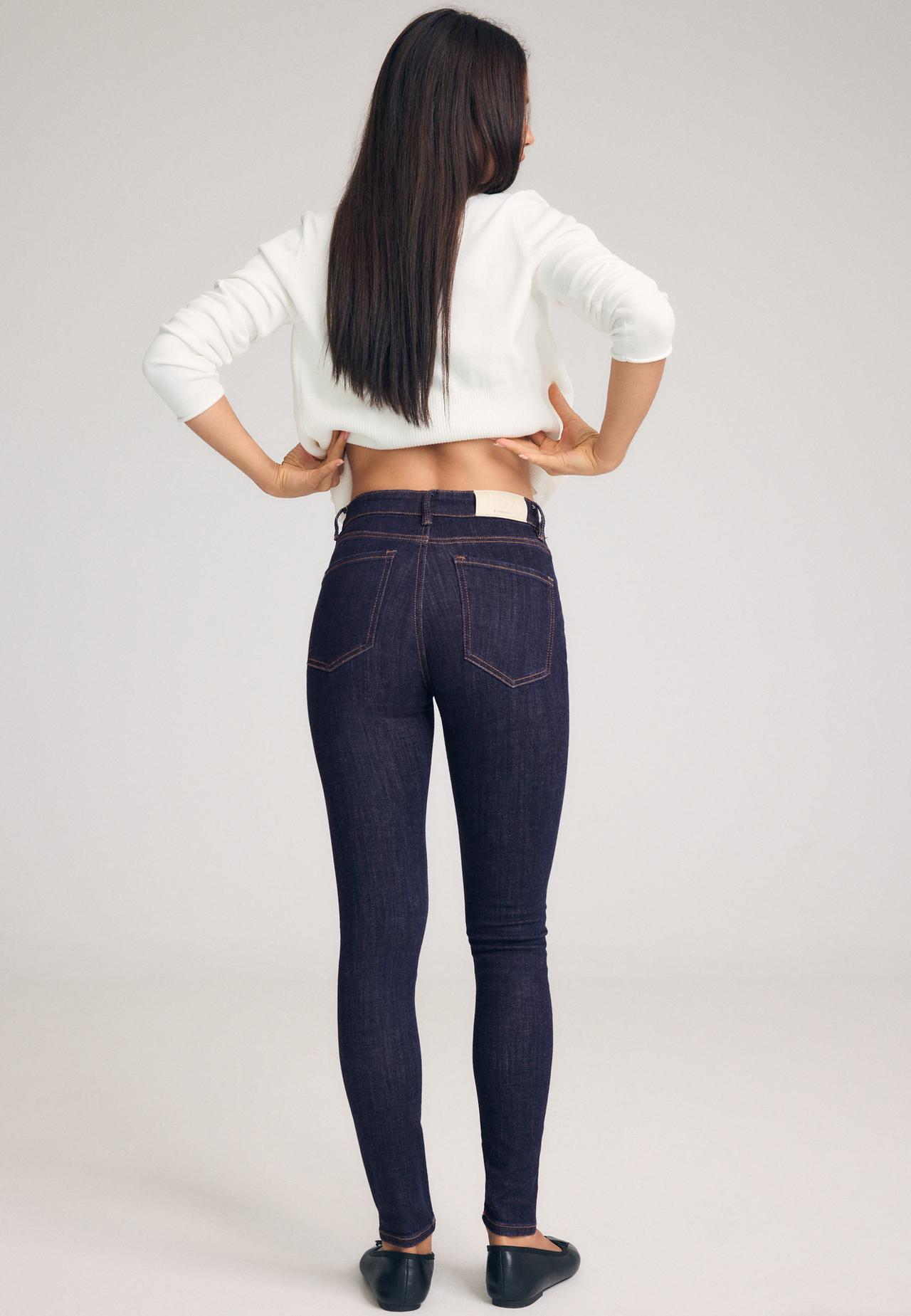 D07 High-waist skinny jeans — RINSE BLUE DENIM